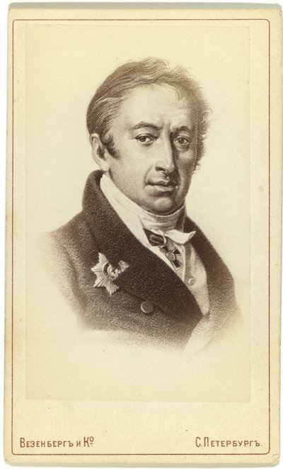 Portret van de auteur en historicus Nikolay M. Karamzin 1766-1826 door Pyotr Fyodorovich Borel