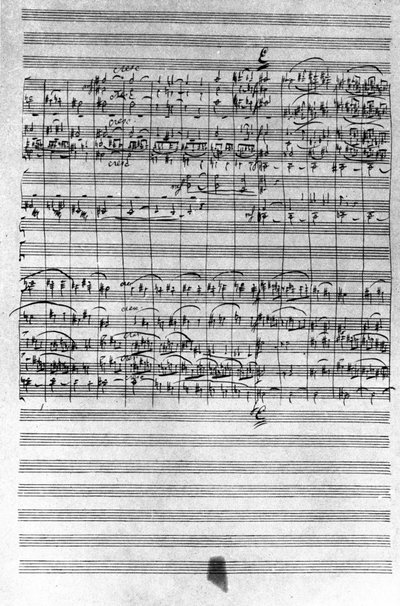 Manuscript van de partituur van het ballet Notenkraker door Piotr Ilyich Tchaikovsky door Pyotr Ilyich Tchaikovsky