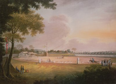 Een Ruitertoernooi met Boogschieten op een Militaire Kampplaats, c.1850 door Qing Dynasty Chinese School