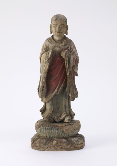 Beeld van de monnik A-nan (Ananda) door Qing Dynasty Chinese School