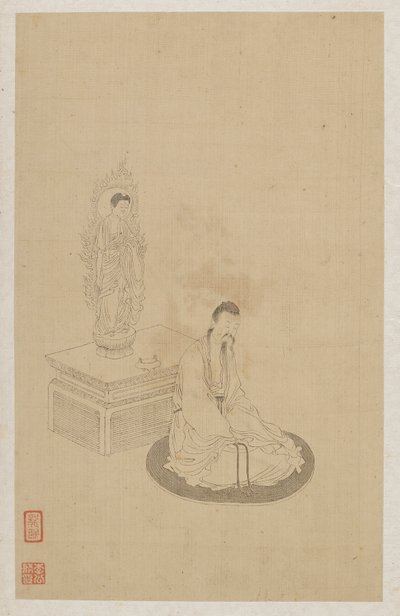 Figuren door Qing Dynasty Chinese School