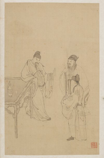 Figuur door Qing Dynasty Chinese School