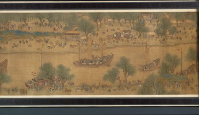 Lentefestival aan de Rivier (detail) door Qing Dynasty Chinese School