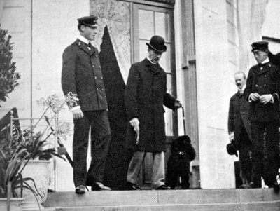 Koning Christian IX van Denemarken met zijn kleinzonen door Queen Alexandra