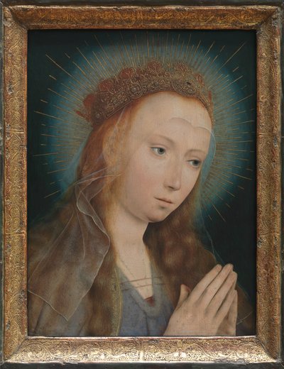 Maagd in gebed door Quentin Massys or Matsys