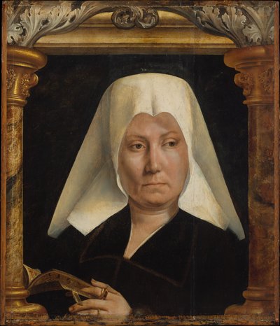 Portret van een vrouw door Quentin Metsys