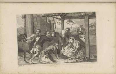 Aanbidding door de herders door Quirin Boel