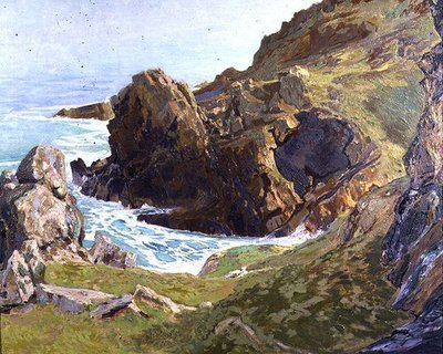 Cornish kliffen, Zennor door R. Borlase Smart