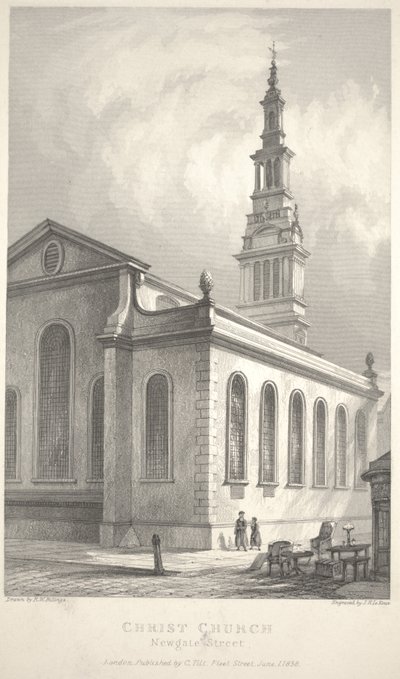 Christ Church, Newgate Street door R. W. Billings