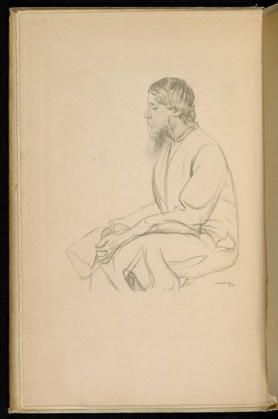 Frontispice van Gitanjali-Song Offerings door Rabindranath Tagore