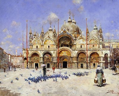 San Marco, Venetië, 1883 door Rafael Senet