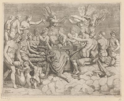 Feestmaal van de goden door Rafaël