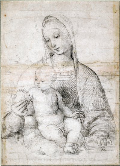 Madonna met de granaatappel, c. 1504 door Raffaello Sanzio Raphael