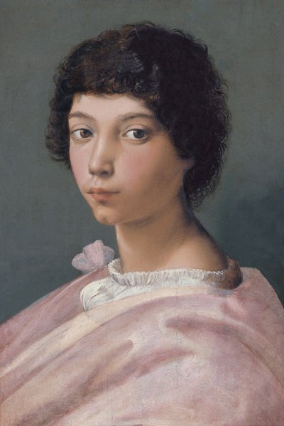 Portret van een jonge man door Raffaello Sanzio Raphael