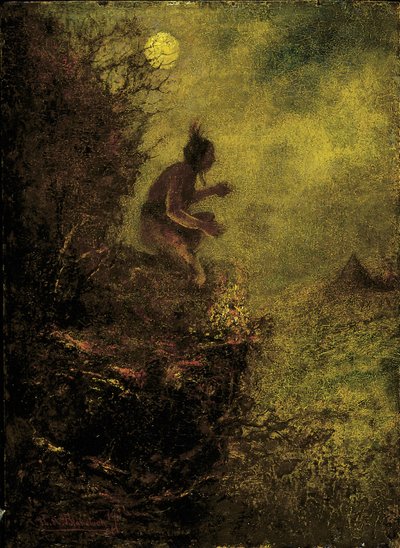 Het signaalvuur door Ralph Albert Blakelock