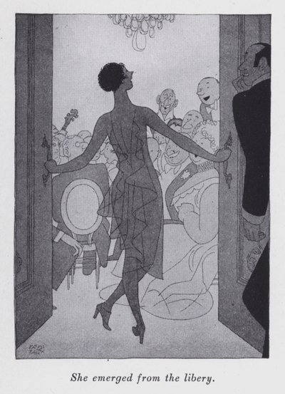 Illustratie voor "But Gentlemen Marry Brunettes" door Anita Loos door Ralph Barton