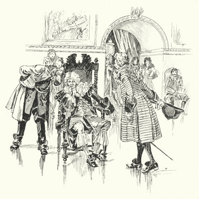 Een groot man zijn ontvangst (gravure) door Ralph Cleaver