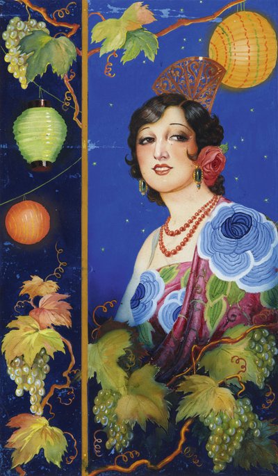 Jonge vrouw met sjaal, c.1925 door Ramón José Izquierdo y Garrido