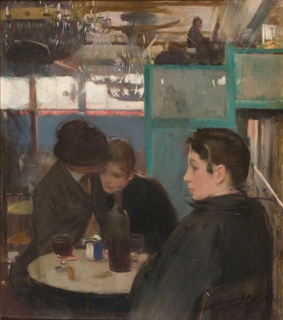 Interieur van de Moulin de la Galette door Ramon Casas i Carbo