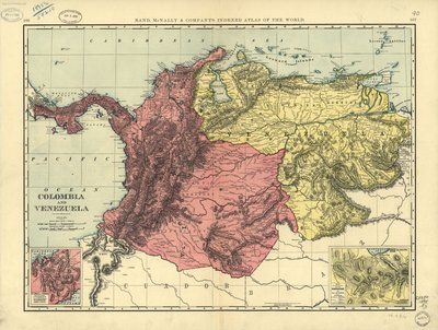Colombia en Venezuela. LOC 2003627059 door Rand McNally and Company