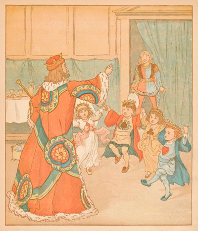De Koning van Harten, Geroepen voor die Taarten, 1880 door Randolph Caldecott