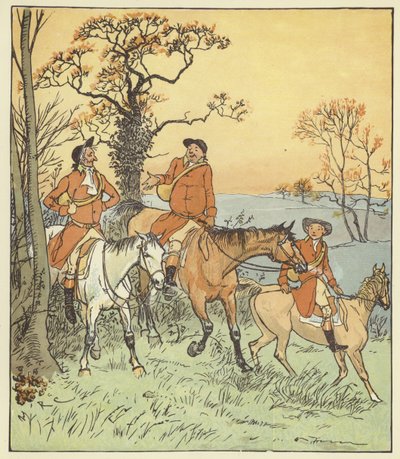 De Drie Vrolijke Jagers door Randolph Caldecott