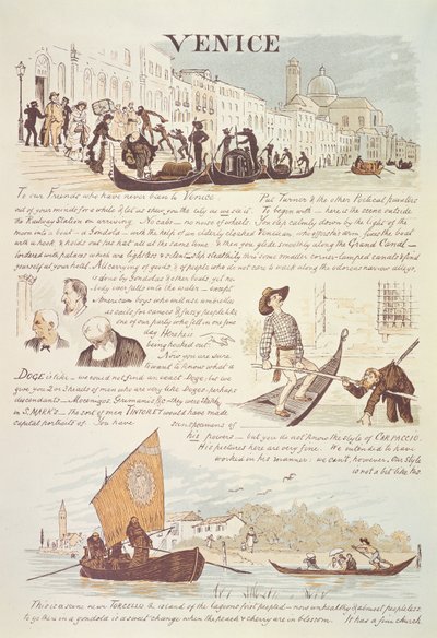 Venetië, met cartoon schetsen door Randolph Caldecott