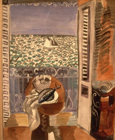 Uitzicht door een raam door Raoul Dufy