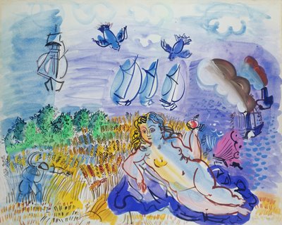 Ceres aan zee door Raoul Dufy