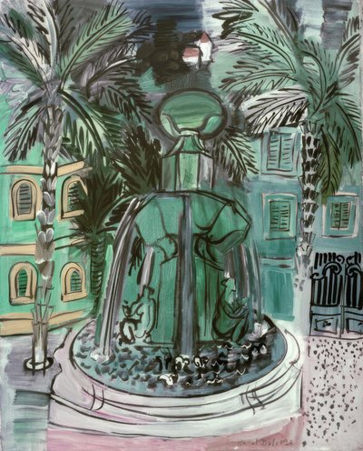 La Fontaine in Hyères door Raoul Dufy
