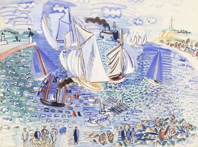 Het bezoek van het Engelse eskader aan Le Havre door Raoul Dufy