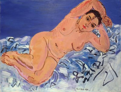 Groot Blauw Naakt door Raoul Dufy