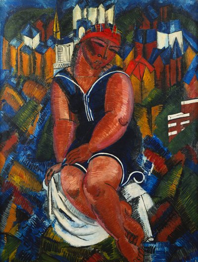 Grote baadster; Le Grande Baigneuse door Raoul Dufy