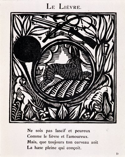 De haas - in "Le Bestiaire ou cortège d