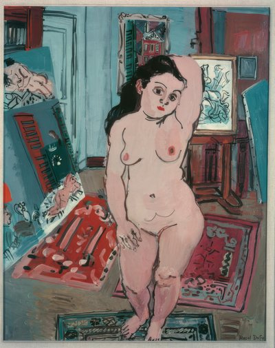 Naakt met aronskelken door Raoul Dufy