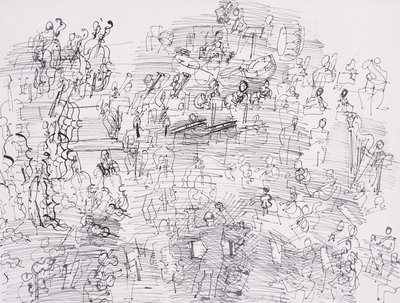 Orkest; Orchestre door Raoul Dufy