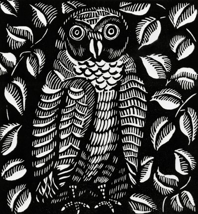 Uil, voor het gedicht Le hibou, uit Le Bestiaire ou Cortege d
