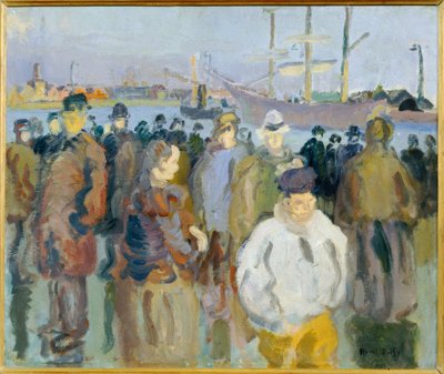 Kade in Rouen door Raoul Dufy