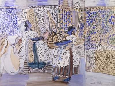 Receptie in Marrakech; Receptie a Marrakech door Raoul Dufy
