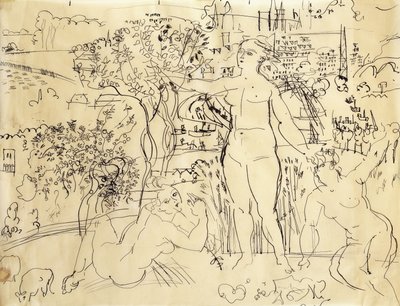 Studie voor de bar van het Palais de Chaillot; Etude voor de bar van het Palais de Chaillot door Raoul Dufy