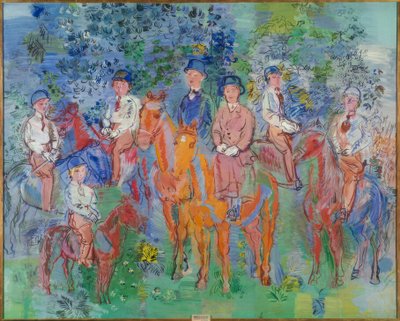 De ruiters in het bos door Raoul Dufy