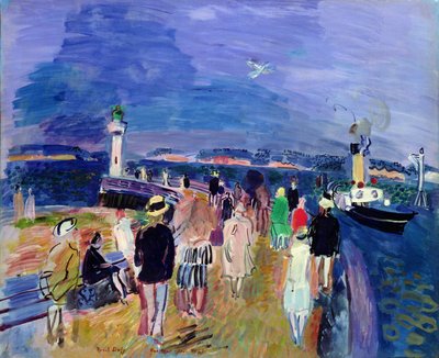 De pier van Honfleur door Raoul Dufy