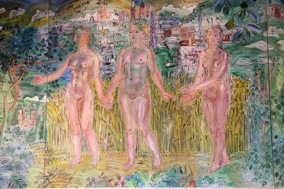De Seine, van Parijs naar de zee, detail door Raoul Dufy