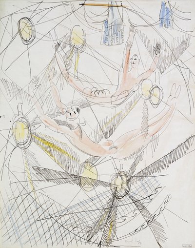 De Trapeze; Les Trapezistes door Raoul Dufy