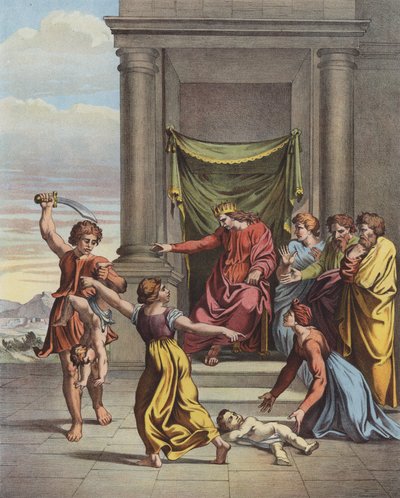 Het oordeel van Salomo door after Raphael