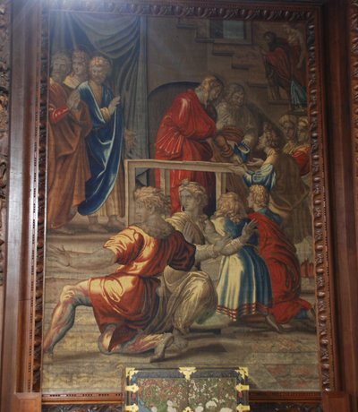 De dood van Ananias, Mortlake werkplaats door after Raphael