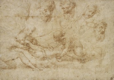 Studies voor een Deposition door Raphael