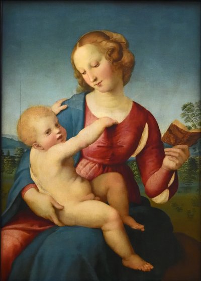 Duits:  Maria met het Kind / Madonna Colonna Madonna door Raphael