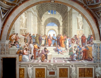 De School van Athene, 1509-1511 door Raphael