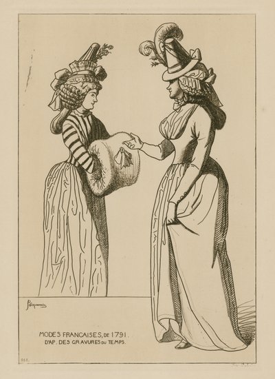 Franse mode van 1791 door Raphael Jacquemin
